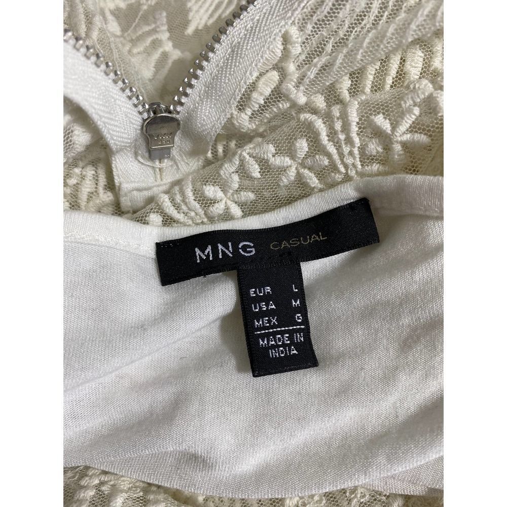 MNG Casual cream white lace dress - Picture 8 of 9